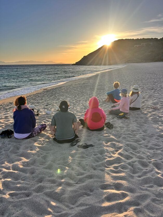 sunset meditation